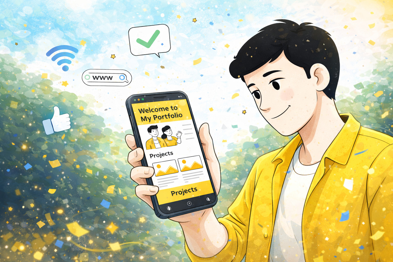 Mobile development on a smartphone